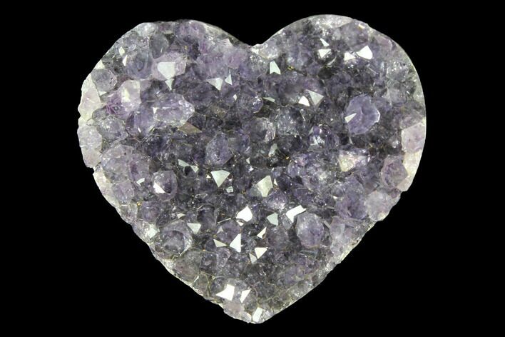 Amethyst Crystal Cluster Heart - Uruguay #128674
